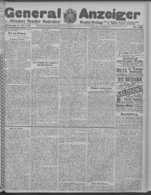 Münchner neueste Nachrichten Mittwoch 26. Mai 1909