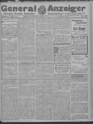 Münchner neueste Nachrichten Dienstag 22. März 1910