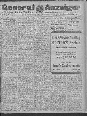 Münchner neueste Nachrichten Freitag 25. März 1910