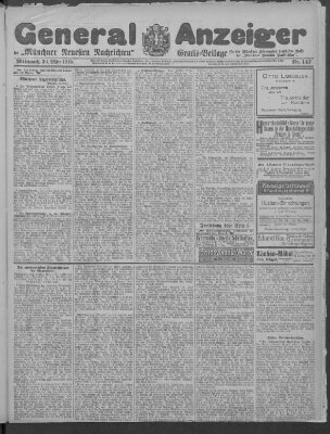 Münchner neueste Nachrichten Mittwoch 30. März 1910