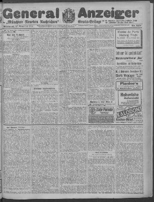 Münchner neueste Nachrichten Mittwoch 23. November 1910