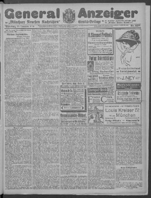 Münchner neueste Nachrichten Dienstag 29. November 1910