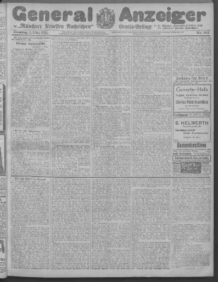 Münchner neueste Nachrichten Samstag 2. März 1912