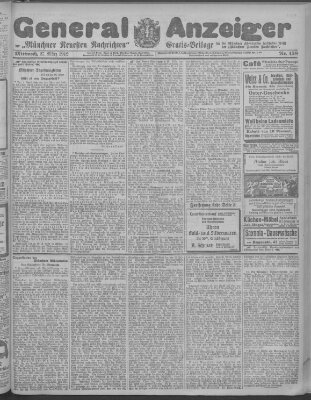 Münchner neueste Nachrichten Mittwoch 27. März 1912