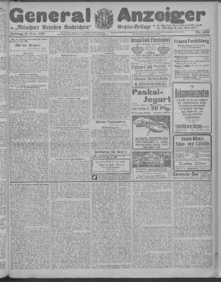 Münchner neueste Nachrichten Freitag 29. März 1912