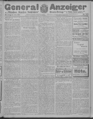 Münchner neueste Nachrichten Samstag 30. März 1912