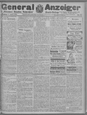 Münchner neueste Nachrichten Montag 17. Januar 1910