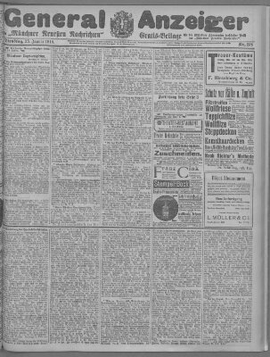 Münchner neueste Nachrichten Dienstag 25. Januar 1910