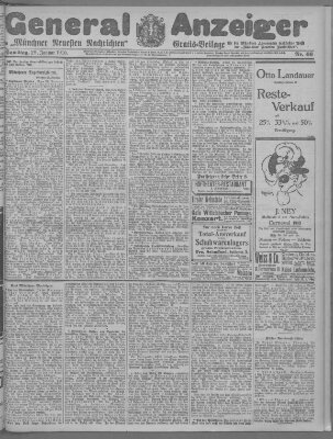 Münchner neueste Nachrichten Samstag 29. Januar 1910