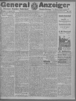 Münchner neueste Nachrichten Montag 31. Januar 1910