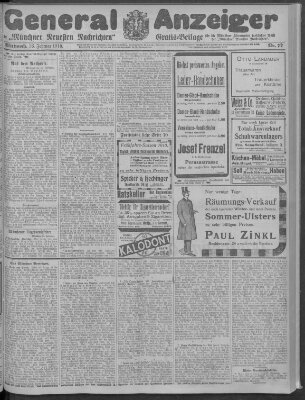 Münchner neueste Nachrichten Mittwoch 16. Februar 1910