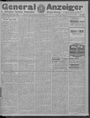 Münchner neueste Nachrichten Montag 28. Februar 1910