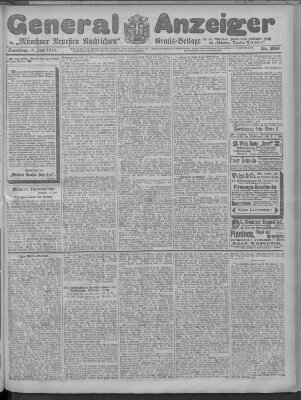 Münchner neueste Nachrichten Samstag 18. Juni 1910