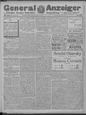 Münchner neueste Nachrichten Mittwoch 29. Juni 1910