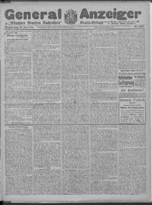 Münchner neueste Nachrichten Donnerstag 30. Juni 1910