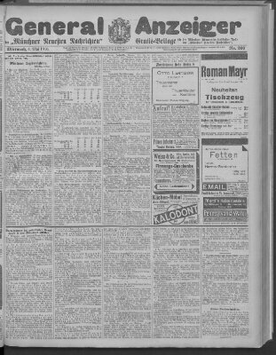 Münchner neueste Nachrichten Mittwoch 4. Mai 1910