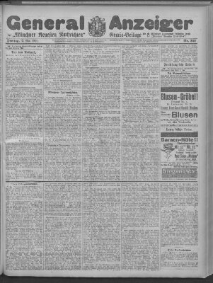 Münchner neueste Nachrichten Freitag 13. Mai 1910