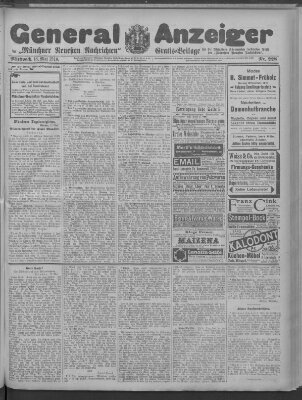 Münchner neueste Nachrichten Mittwoch 18. Mai 1910