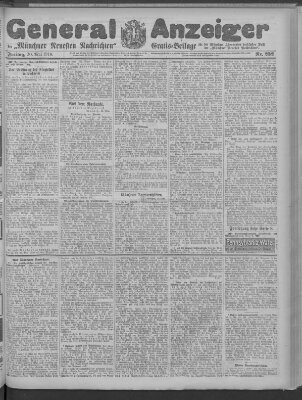 Münchner neueste Nachrichten Freitag 20. Mai 1910