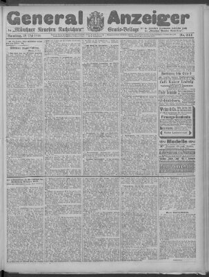 Münchner neueste Nachrichten Samstag 28. Mai 1910