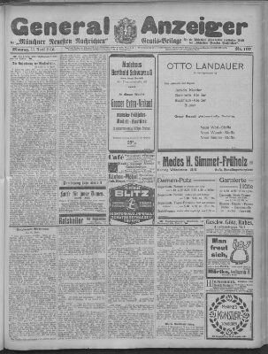 Münchner neueste Nachrichten Montag 11. April 1910