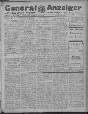 Münchner neueste Nachrichten Freitag 15. April 1910