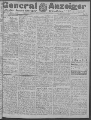 Münchner neueste Nachrichten Freitag 5. Februar 1909