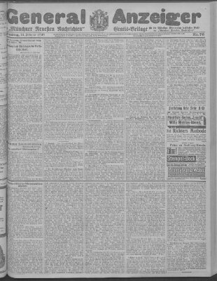 Münchner neueste Nachrichten Dienstag 16. Februar 1909