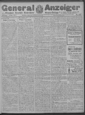 Münchner neueste Nachrichten Freitag 1. Oktober 1909