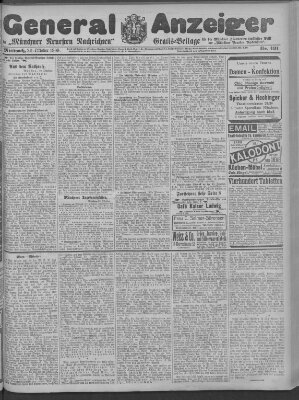 Münchner neueste Nachrichten Mittwoch 20. Oktober 1909