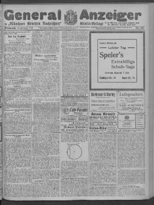 Münchner neueste Nachrichten Mittwoch 15. Februar 1911