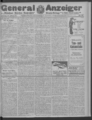 Münchner neueste Nachrichten Freitag 24. Februar 1911