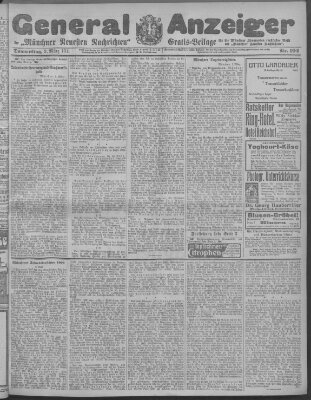 Münchner neueste Nachrichten Donnerstag 2. März 1911