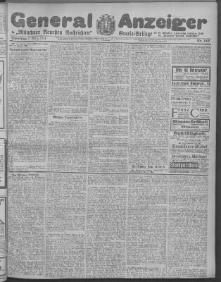 Münchner neueste Nachrichten Dienstag 7. März 1911