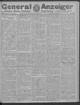 Münchner neueste Nachrichten Samstag 28. Januar 1911