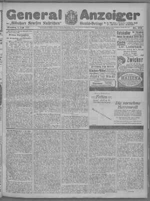 Münchner neueste Nachrichten Montag 5. Juni 1911