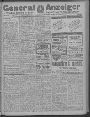 Münchner neueste Nachrichten Montag 10. Juli 1911