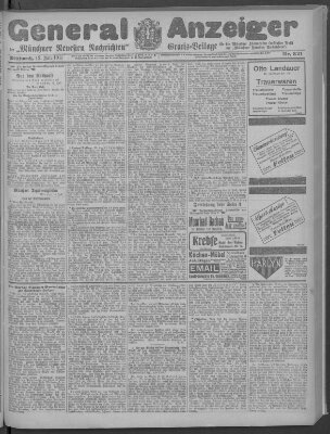 Münchner neueste Nachrichten Mittwoch 12. Juli 1911