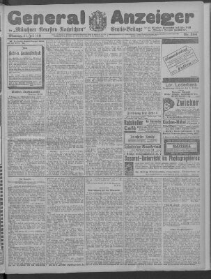 Münchner neueste Nachrichten Montag 31. Juli 1911