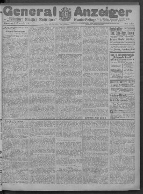 Münchner neueste Nachrichten Sonntag 1. September 1912