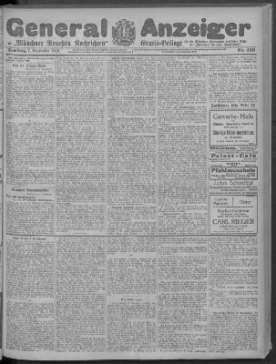 Münchner neueste Nachrichten Samstag 7. September 1912