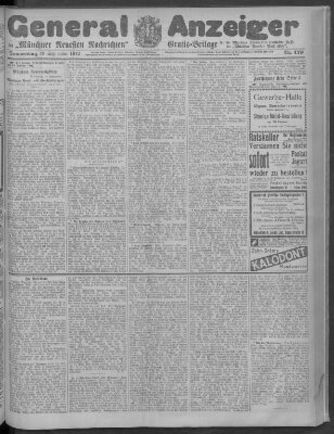 Münchner neueste Nachrichten Donnerstag 19. September 1912