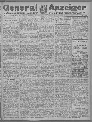 Münchner neueste Nachrichten Donnerstag 20. April 1911