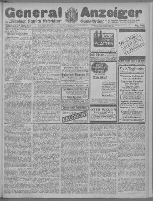 Münchner neueste Nachrichten Samstag 29. April 1911