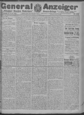 Münchner neueste Nachrichten Mittwoch 21. August 1912