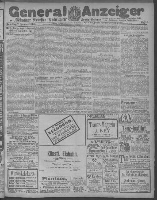 Münchner neueste Nachrichten Samstag 7. Januar 1899