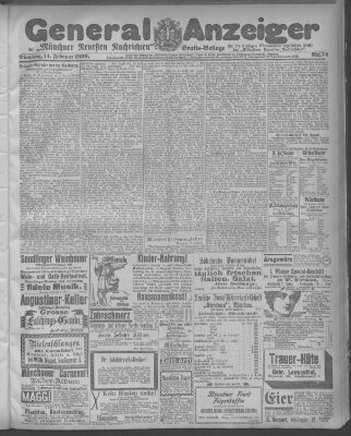 Münchner neueste Nachrichten Dienstag 14. Februar 1899