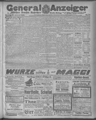 Münchner neueste Nachrichten Samstag 25. Februar 1899