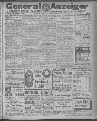 Münchner neueste Nachrichten Dienstag 28. Februar 1899