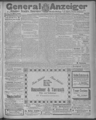 Münchner neueste Nachrichten Freitag 17. März 1899